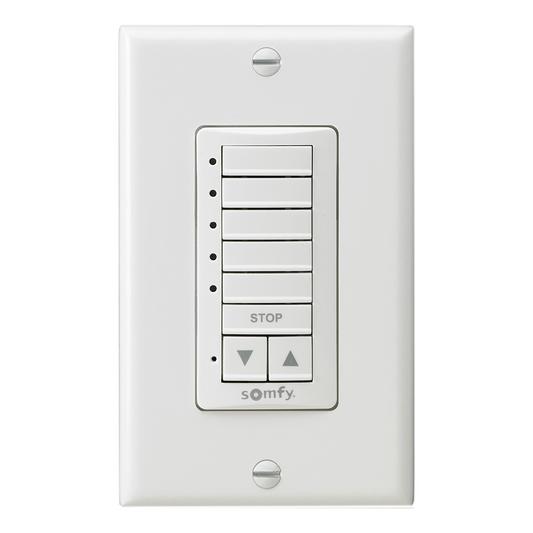 Somfy Decoflex wall switch white 5 channel