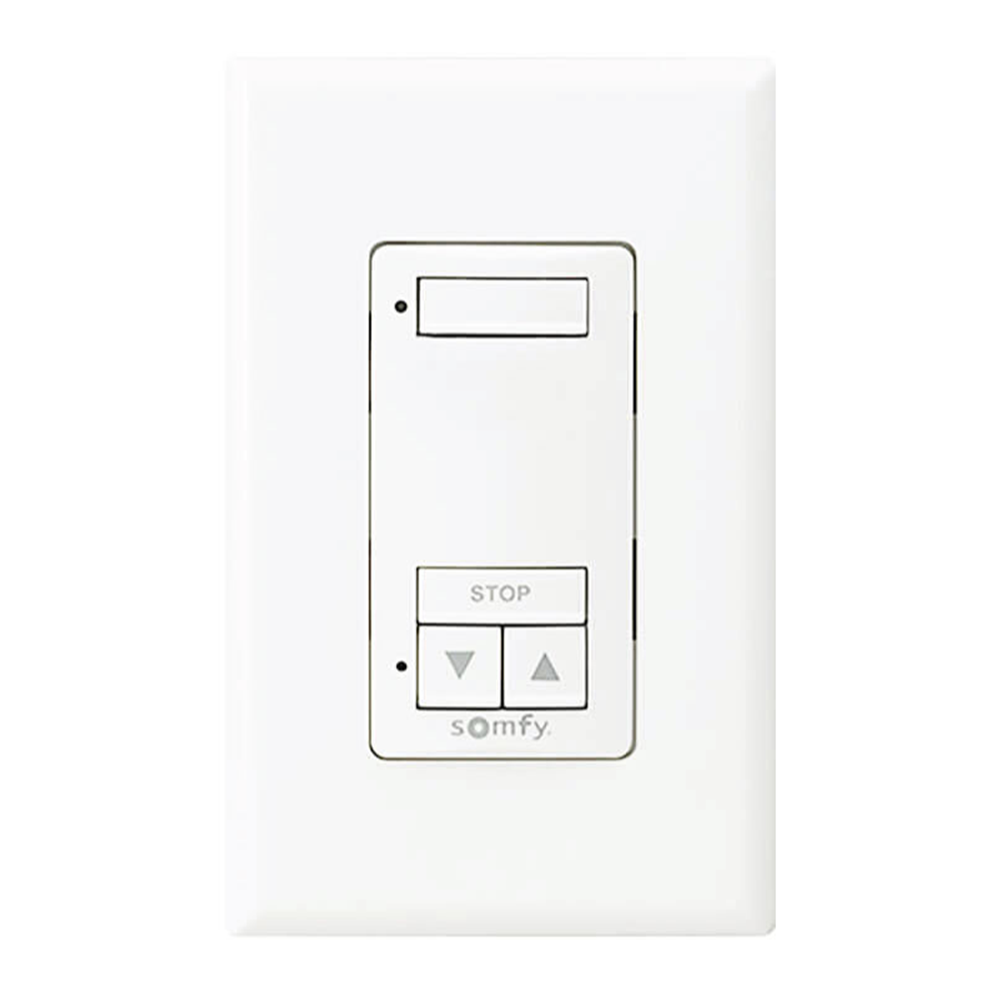 Somfy Decoflex wall switch white 1 channel