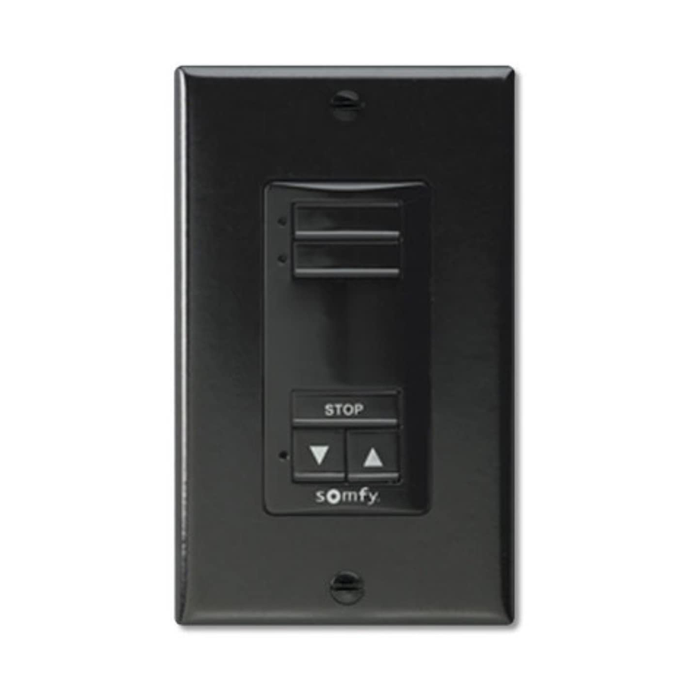 Somfy decoflex black switch white 2 channel