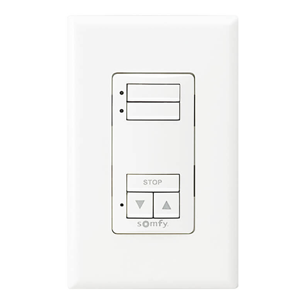 Somfy decoflex wall switch white 2 channel