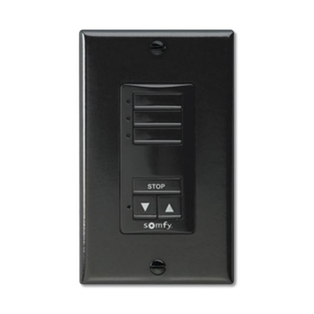 Somfy decoflex black switch white 3 channel