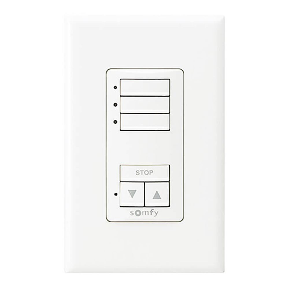 Somfy decoflex wall switch white 3 channel